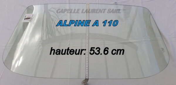 pare-brise clair RENAULT ALPINE A110 BERLINETTE - 1963/77 – Image 2