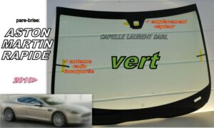 Pare-brise ASTON MARTIN RAPIDE -2010>  -VIN/+antenne/capteur