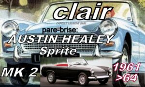 Pare-brise clair AUSTIN HEALEY SPRITE  MK2 - 1961/64