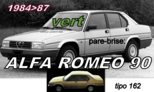 Pare-brise teinté vert ALFA ROMEO 90 - 1984/87