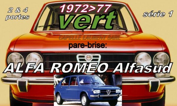 Pare-brise teinté vert ALFA ROMEO ALFASUD Série 1 - 1972/77