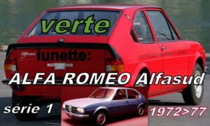 Lunette teintée verte ALFA ROMEO ALFASUD Série 1 - 1972/77