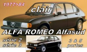 Pare-brise clair ALFA ROMEO ALFASUD Série 2 & 3 - 1977/84