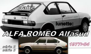 Lunette claire ALFA ROMEO ALFASUD Série 2 & 3 - 1977/84