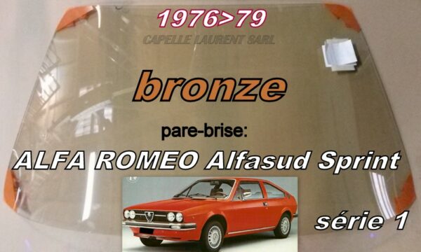 Pare-brise teinté bronze ALFA ROMEO ALFASUD SPRINT Série 1 -  1976/79