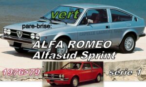 Pare-brise teinté vert ALFA ROMEO ALFASUD SPRINT Série 1 - 1976/79