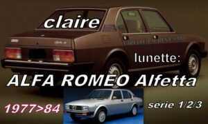 Lunette claire ALFA ROMEO ALFETTA Série 1.2.3 - 1977/84