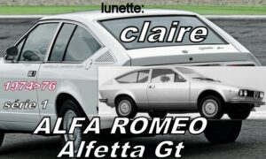 Lunette claire ALFA ROMEO ALFETTA GT Série 1 - 1974/76