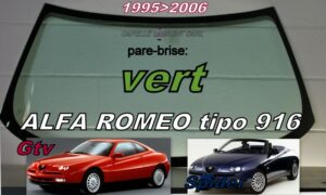 Pare-brise teinté vert ALFA ROMEO SPIDER/GTV - 1995/2006