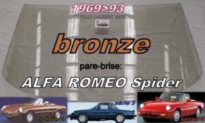 Pare-brise teinté bronze ALFA ROMEO SPIDER Série 2.3.4 - 1969/93