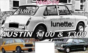 lunette claire AUSTIN 1100/1300 - 1962/74