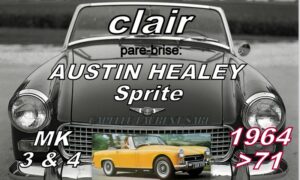 Pare-brise clair AUSTIN HEALEY SPRITE MK3.4 - 1964/71