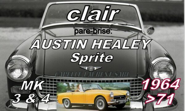 Pare-brise clair AUSTIN HEALEY SPRITE MK3.4 - 1964/71