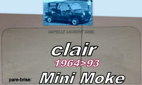 Pare-brise clair AUSTIN MINI MOKE - 1964/93