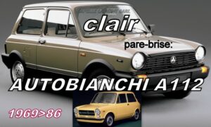 Pare-brise clair AUTOBIANCHI A112 - 1969/86