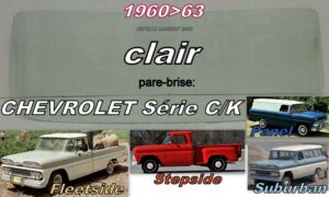 Pare-brise clair CHEVROLET C/K - 1960/63