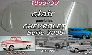 Pare-brise clair CHEVROLET S 3000 - 1955/59
