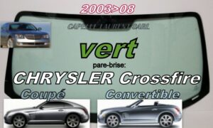 Pare-brise teinté vert CHRYSLER CROSSFIRE  COUPE/CABRIOLET - 2003/08