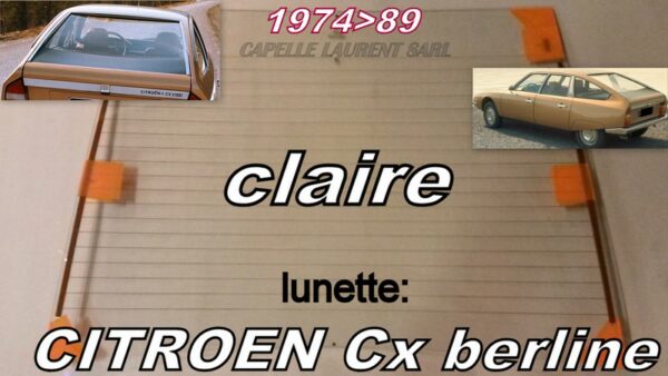 Lunette claire CITROEN CX  BERLINE - 1974/89