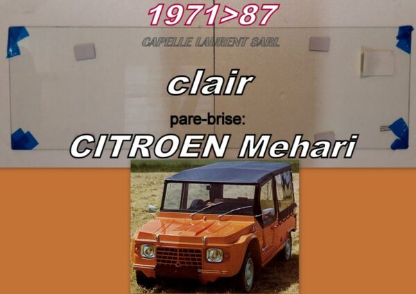 Pare-brise clair CITROEN MEHARI - 1971/87