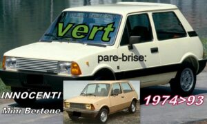 Pare-brise teinté vert INNOCENTI MINI BERTONE - 1974/93