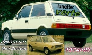 lunette teintée verte INNOCENTI MINI BERTONE  - 1974/93