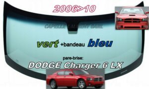 Pare-brise teinté vert +bandeau bleu DODGE CHARGER 6 LX  - 2006/10