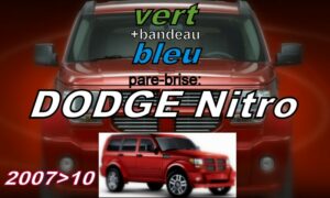 Pare-brise teinté vert +bandeau bleu DODGE NITRO - 2007/10