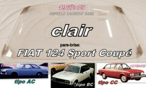 Pare-brise clair FIAT 124 SPORT COUPE- 1967/75