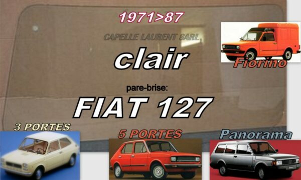 Pare-brise clair FIAT 127 - 1971/87