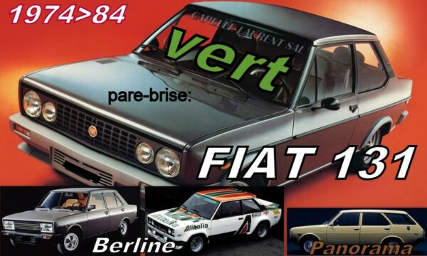 Pare-brise teinté vert FIAT 131 - 1974/84