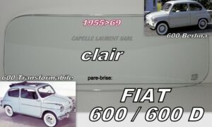 Pare-brise clair FIAT 600 BERLINA - 1955/69