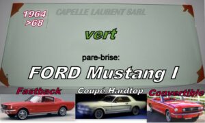 Pare-brise teinté vert FORD MUSTANG - 1964/68