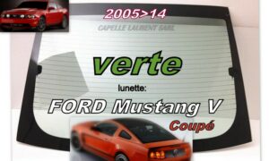 Lunette teintée verte FORD MUSTANG V COUPE - 2011/14