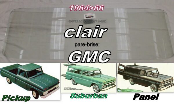 Pare-brise clair GMC série C/K - 1964/66