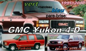 Pare-brise teinté vert +bandeau bleu GMC YUKON 4D - 1995/2000