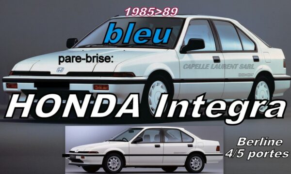 Pare-brise teinté bleu HONDA INTEGRA 1 BERLINE  - 1985/89