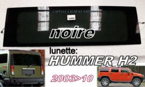 Lunette teintée noire HUMMER H2 - 2003/10