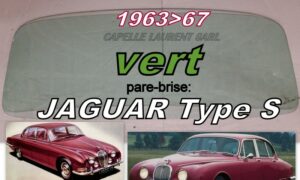 Pare-brise teinté vert JAGUAR Type S - 1963/67