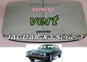Pare-brise teinté vert JAGUAR XJ6/XJ12 série 3 - 1979/92