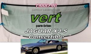 Pare-brise teinté vert JAGUAR XJ-S CABRIOLET - 1988/96