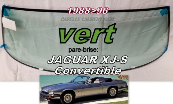 Pare-brise teinté vert JAGUAR XJ-S CABRIOLET - 1988/96