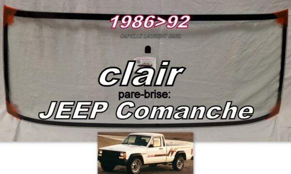 Pare-brise clair JEEP COMANCHE - 1986/92