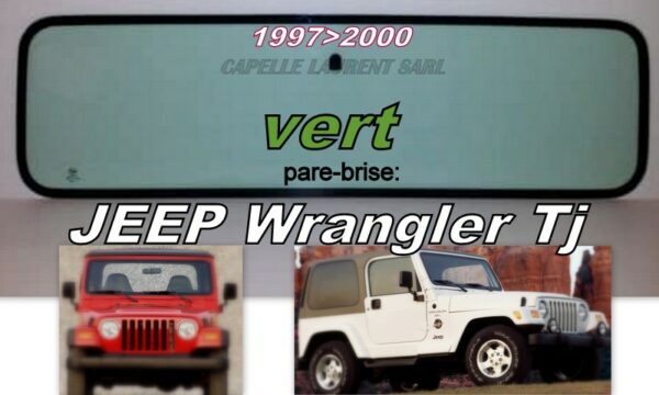 Pare-brise teinté vert JEEP WRANGLER TJ - 1997/2000