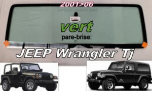 Pare-brise teinté vert JEEP WRANGLER TJ - 2001/06