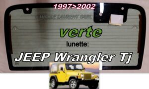 Lunette teintée verte JEEP WRANGLER TJ - 1997/2002