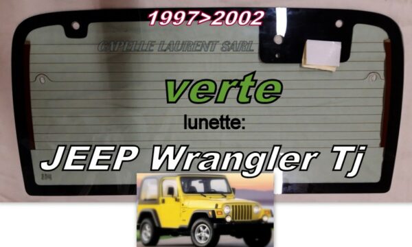 Lunette teintée verte JEEP WRANGLER TJ - 1997/2002