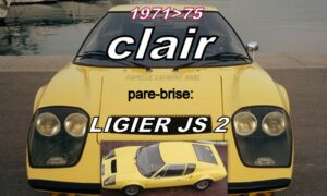 Pare-brise clair LIGIER  JS2 - 1971/75