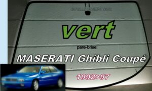 Pare-brise teinté vert MASERATI GHIBLI COUPE - 1992/97
