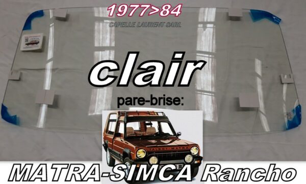 Pare-brise clair MATRA SIMCA RANCHO - 1977/84